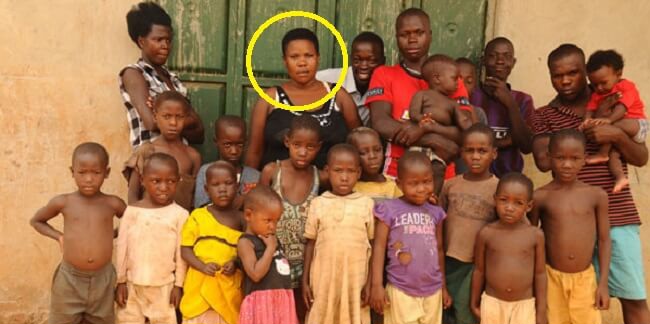 Nabantazi-second-at-the-back-row-with-her-children-newsroom-nigeria
